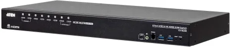 Aten 8-Port USB True 4K HDMI Kvm Switch With USB 3.0 Peripheral Support And Broadcast Mode (Cs18208-At-G)(Cp3)