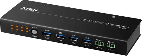 ATEN US3384I-AT interruptor KVM Negro