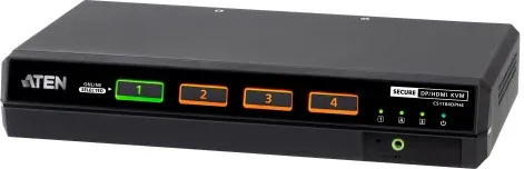 ATEN Conmutador KVM universal seguro de 4 puertos USB 5K DisplayPort/HDMI (compatible con PSD PP v4.0)