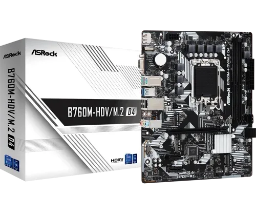 Asrock B760M-HDV/M.2 D4 Intel B760 LGA 1700 micro ATX