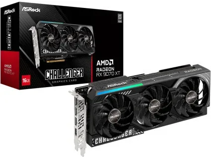 VGA ASROCK RX 9070 XT CHALLENGER,AMD,RX9070XT,16GB,GDDR6,256BIT,1HDMI+3DP (RX9070XT CL 16G)