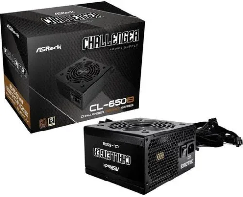 FUENTE ALIMENTACION ASROCK CL-650B,PSU,650W,80 PLUS BRONZE,120MM,ACTIVE PFC,PCI-E (6+2 pin)x4,SATA (5 pin)x4