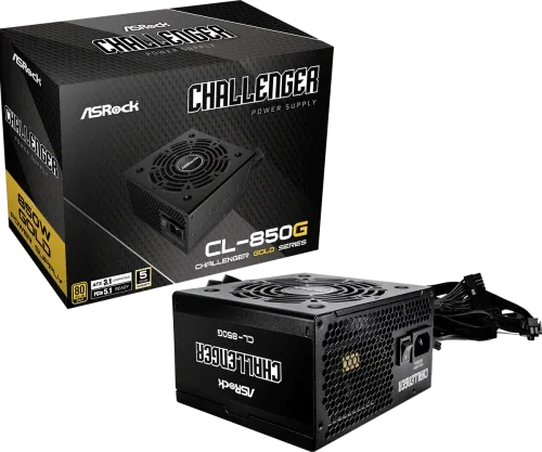 Asrock Challenger CL-850G unidad de fuente de alimentación 850 W 20+4 pin ATX ATX Negro