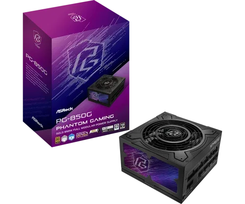 Asrock Phantom Gaming PG-850G unidad de fuente de alimentación 850 W 20+4 pin ATX ATX Negro