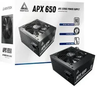 Fuente Atx 650W Montech Black Apx650