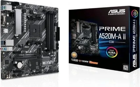ASUS PRIME A520M-A II/CSM AMD A520 Zócalo AM4 micro ATX