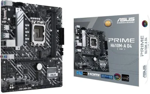 Placa 1700 mATX H610M-A D4 - 2xDDR4 Aura ARGB