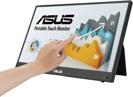 ASUS ZenScreen MB16AHT 39,6 cm (15.6") 1920 x 1080 Pixeles Full HD Pantalla táctil Negro