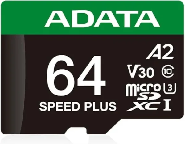 ADATA Speed Plus microSDXC UHS-I 64GB U3 V30 A2