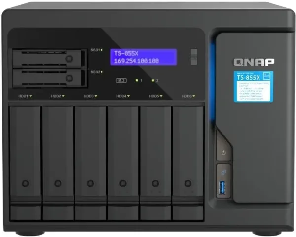 QNAP TS-855X-8G NAS 6+2 Bay 2x2.5GbE 4xUSB