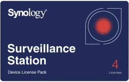 Licencia Física Synology Surveillance Device License Pack/ 4 Dispositivos