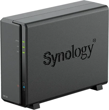 NAS Synology Diskstation DS124/ 1 Bahía 3.5"- 2.5"/ 1GB DDR4/ Formato Torre