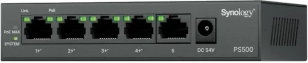Synology PS500 Switch 4xG PoE+ 1xG 60W