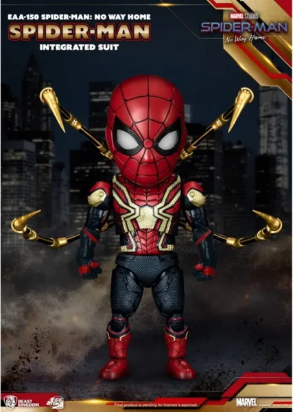 Figura beast kingdom egg attack marvel spider - man no way home traje integrado
