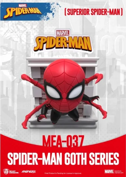 Figura beast kingdom mini egg attack marvel spider - man superior spider - man serie 60 aniversario