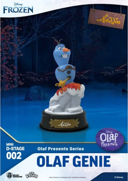 Figura beast kingdom minidstage disney olaf presenta olaf genio