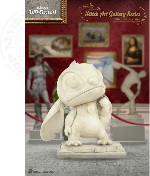 Figura beast kingdom mini egg attack disney art gallery stitch estátua