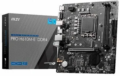 MSI PRO H610M-E DDR4 placa base Intel H610 LGA 1700 micro ATX