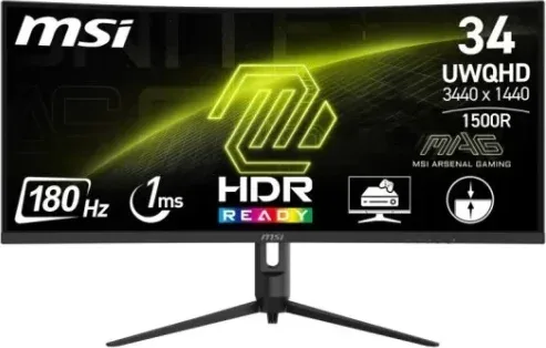Msi Monitor Mag 342Cqr E2. 34" Va Curvo 1500R. 3440X1440 (Uw