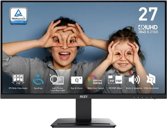 MSI MP273U Monitor 27" IPS 4K 2xHDMI DP MM