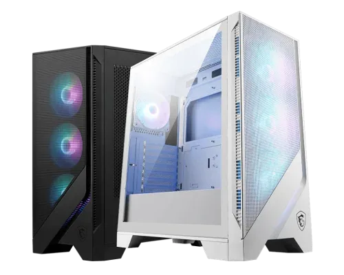 CAJA MSI MAG FORGE 320R AIRFLOW WHITE,1x2.5"+2x2.5”/3.5”,3x120MM+1x120MM (ARGB),2xUSB3.2,+AUDIO+MICRO,RGB,MID-TOWER(BLANCO)