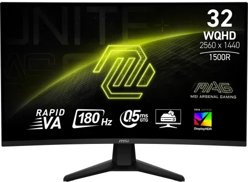 MSI MAG 32CQ6F pantalla para PC 80 cm (31.5") 2560 x 1440 Pixeles Wide Quad HD Negro