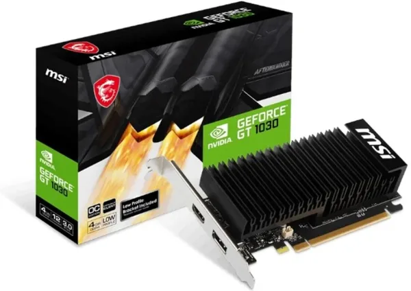 Tarjeta grafica msi nvidia gt 1030 4ghd4 lp oc 4gb ddr4