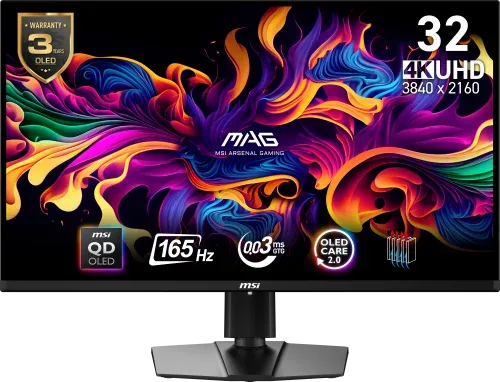 MSI MAG 321UP QD-OLED pantalla para PC 80 cm (31.5") 3840 x 2160 Pixeles 4K Ultra HD Negro