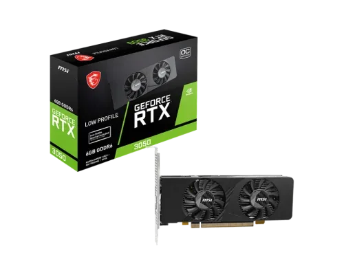 MSI GEFORCE RTX 3050 LP E 6G OC tarjeta gráfica NVIDIA 6 GB GDDR6