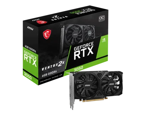 MSI VENTUS GeForce RTX 3050 2X E 6G OC NVIDIA 6 GB GDDR6