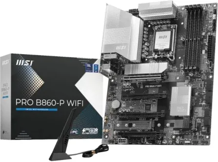 Placa Msi Pro B860-P WiFi,Intel,1851,B860,4Ddr5,USB 10Gbps,WiFi,Atx