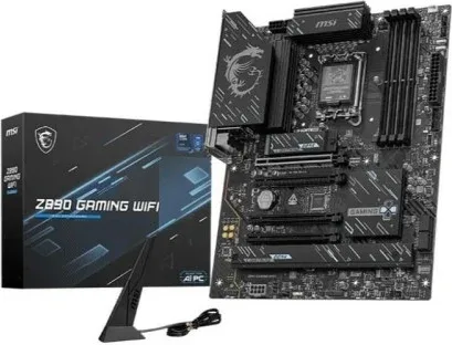 Placa Msi Z890 Gaming WiFi,Intel,1851,Z890,4Ddr5,256Gb,1Hdmi+1Dp+1Thunderbolt4,4Sata3+4M.2,5Gblan+Wifi7+Bt5.4,4Usb3.2+1Thunderbolt,Atx