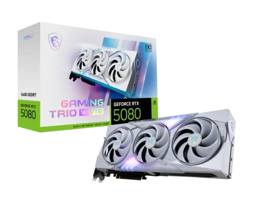 MSI GAMING GEFORCE RTX 5080 16G TRIO OC WHITE tarjeta gráfica NVIDIA 16 GB GDDR7