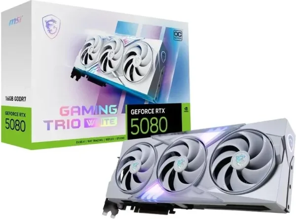 Msi VGA Nvidia RTX 5080 16G Gaming Trio White Ddr7