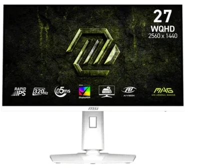 Msi Monitor Mag 274Qrfw X32. 27" Rapid IPS Flat. 2560X1440. 320Hz. Blanco