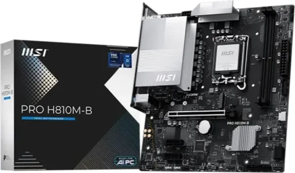 MSI PRO H810M-B placa base Intel H810 LGA 1851 (Socket V1) micro ATX