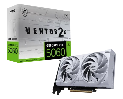 MSI GeForce RTX 5060 8G VENTUS 2X OC WHITE NVIDIA 8 GB GDDR7