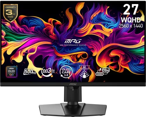 MSI MPG 271QR QD-OLED X50 pantalla para PC 67,3 cm (26.5") 2560 x 1440 Pixeles Wide Quad HD Negro
