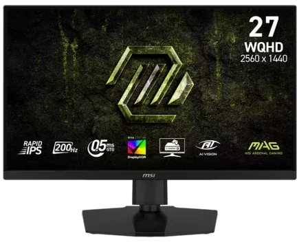 Msi Monitor Mag 274Qpf E20. 27" Rapid IPS Plano. 2560X1440 200Hz. Negro