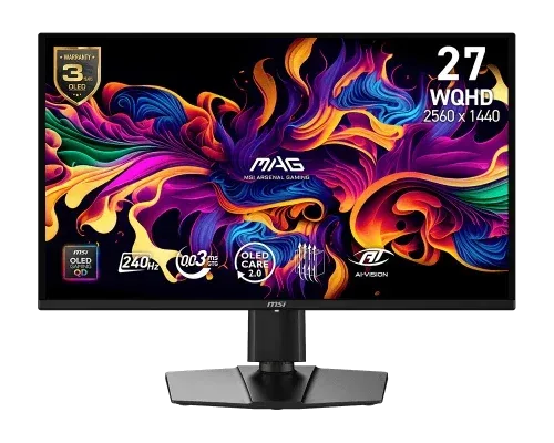 MSI MAG 274QP QD-OLED X24 pantalla para PC 67,3 cm (26.5") 2560 x 1440 Pixeles Wide Quad HD Negro