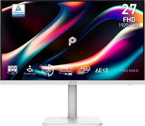 MSI Pro MAX 271PHW E14 pantalla para PC 68,6 cm (27") 1920 x 1080 Pixeles Full HD Blanco