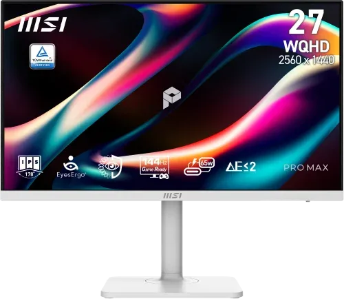 MSI PRO MAX 271QPHW E14 pantalla para PC 68,6 cm (27") 2560 x 1440 Pixeles Wide Quad HD LCD Blanco