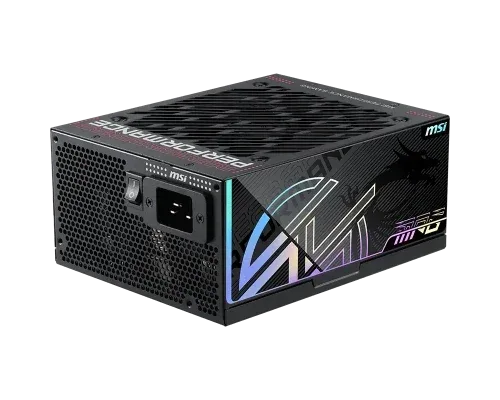 MSI MPG Ai1300TS PCIE5 unidad de fuente de alimentación 1300 W 24-pin ATX ATX Negro