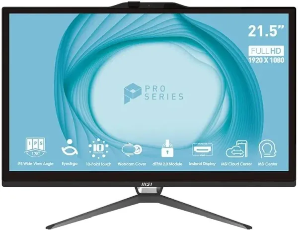 MSI Pro AP222T-622EU G7400 8GB 128 W11P 22" tac.N