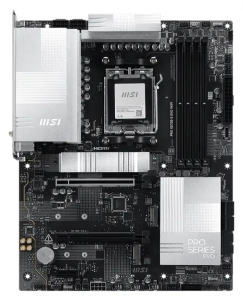 MSI PRO X870E-S EVO WiFi placa base AMD X870E Zócalo AM5 ATX