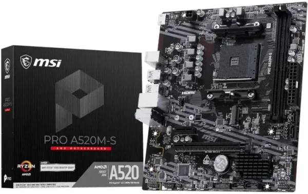MSI Placa Base PRO A520M-S mATX AM4