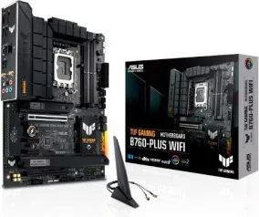 PLACA ASUS TUF GAMING B760-PLUS WIFI,INTEL,1700,B760,4DDR5,128GB,HDMI+DP,4SATA+3M.2,4USB 3.2+1USB-C,2.5GB+WIFI6E+BT5.2,ATX
