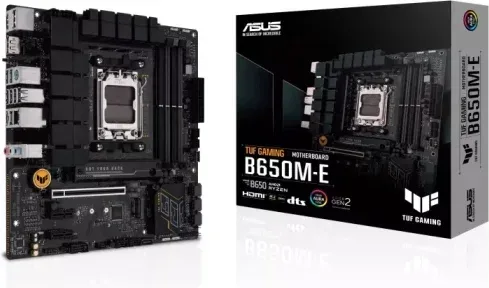 PLACA ASUS TUF GAMING B650M-E,AMD,AM5,B650,4DDR5,128GB,HDMI+2DP,4SATA3+2M.2,2.5GB,6USB3.2,MATX