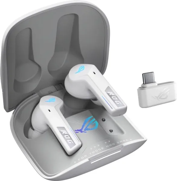 Auriculares gaming asus rog cetra true wireless speednova inalambrico blanco