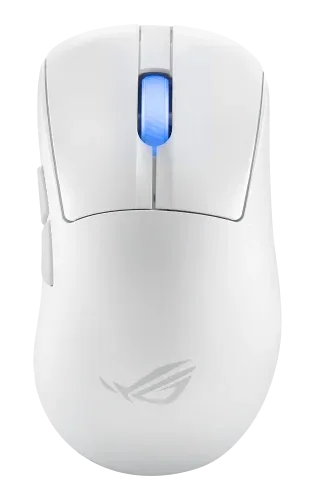 ASUS ROG Keris II Ace Wireless AimPoint White ratón mano derecha RF Wireless + Bluetooth + USB Type-A Óptico 42000 DPI